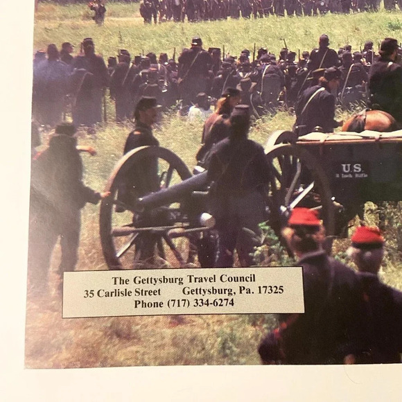Vintage 1993 Gettysburg  Guide Brochure Pennsylvania Pamphlet Booklet - Picture 3 of 16
